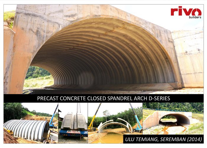precast concrete closed spandrel arch project image in seremban 2014