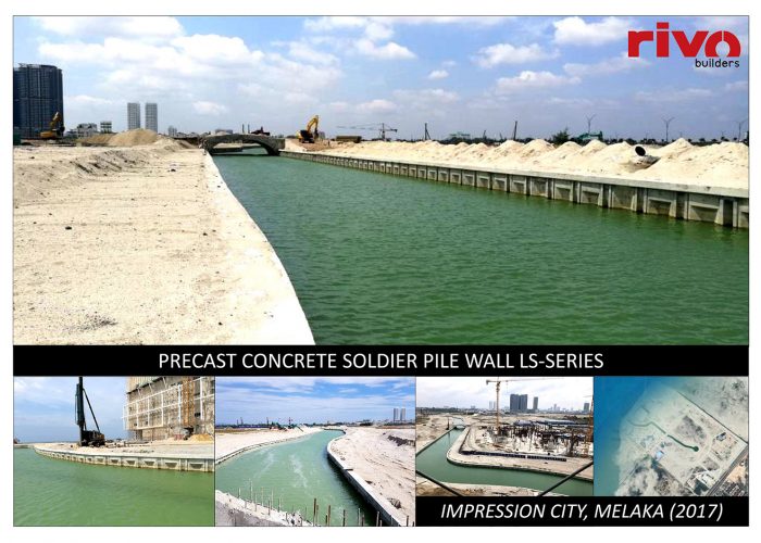 precast concrete soldierpile ls series project image in melaka 2017