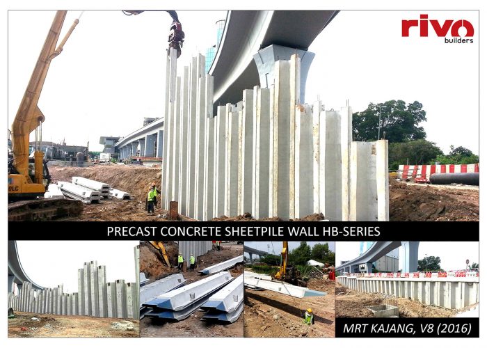 precast concrete sheetpile wall hb series project image in kajang v8 2016