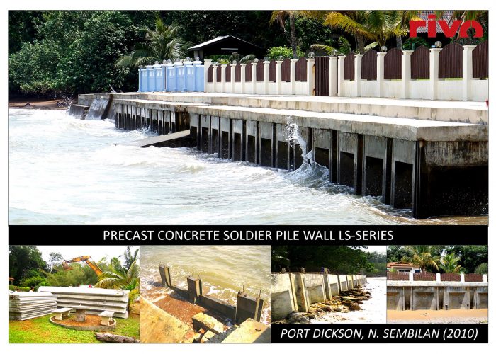 precast concrete soldierpile wall ls series project image in negeri sembilan 2010