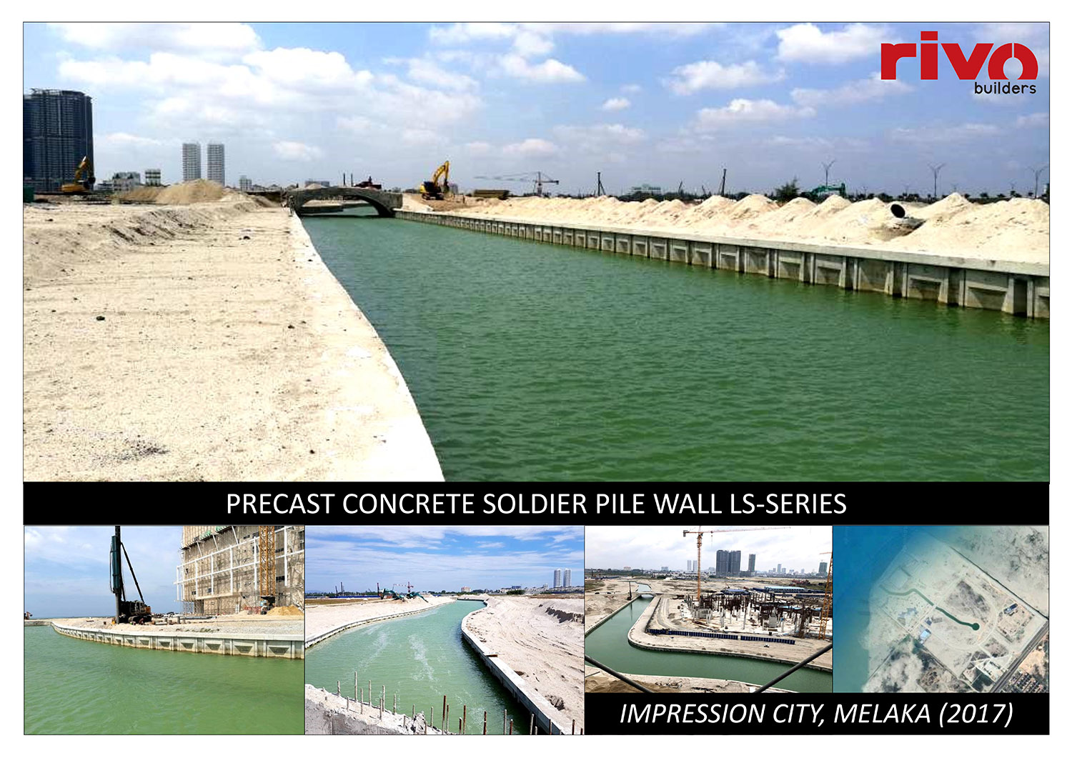 precast concrete soldierpile ls series project image in melaka 2017